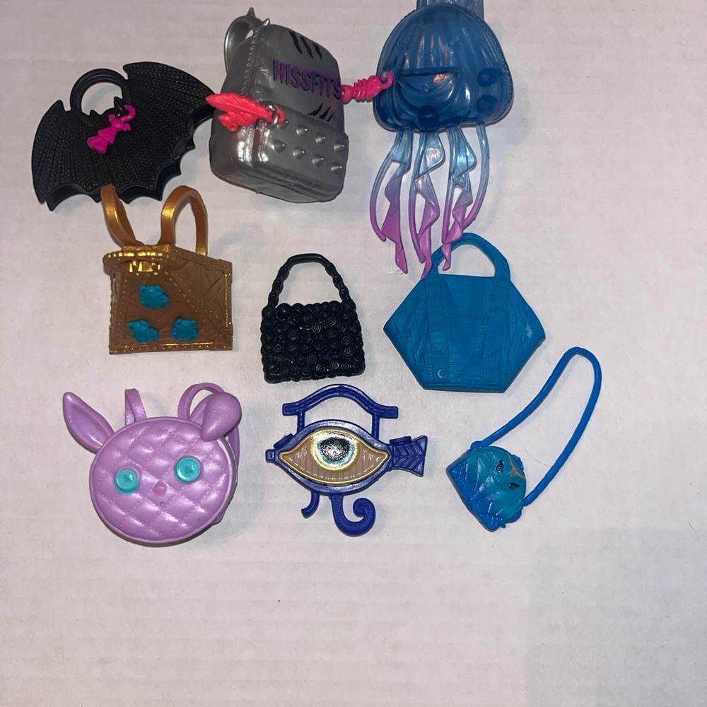 Monster High Purses Lot of  9 Purse  Backpack Replacements